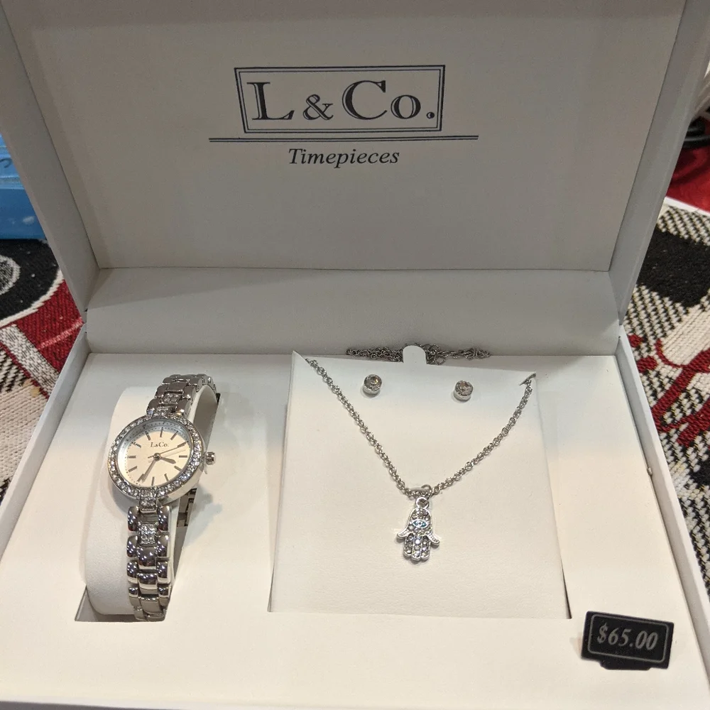L and Co Timepieces Quartz Watch Set NIB